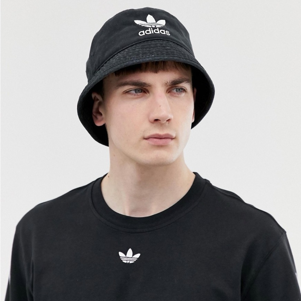 🖤 Adidas Originals Black Bucket Hat | Cotton | Unisex
